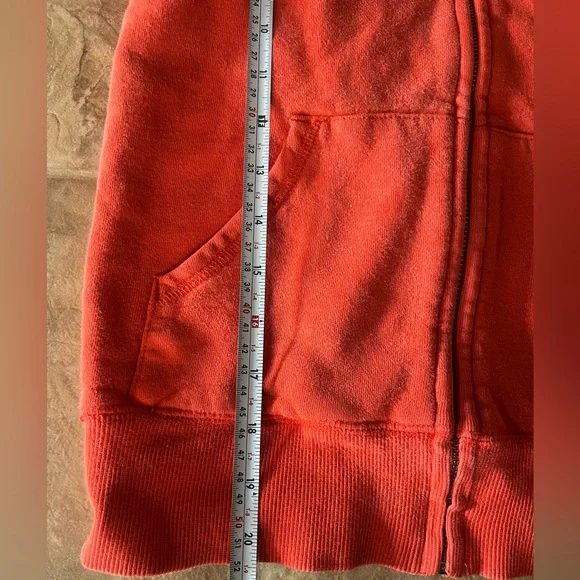 Aritzia TNA Y2K Orange Full-Zip Hoodie Size S - Picture 9 of 9